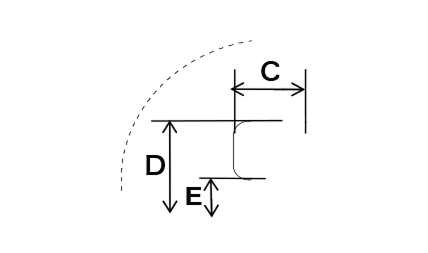 ハゼ嵌合式Aのハゼ部詳細