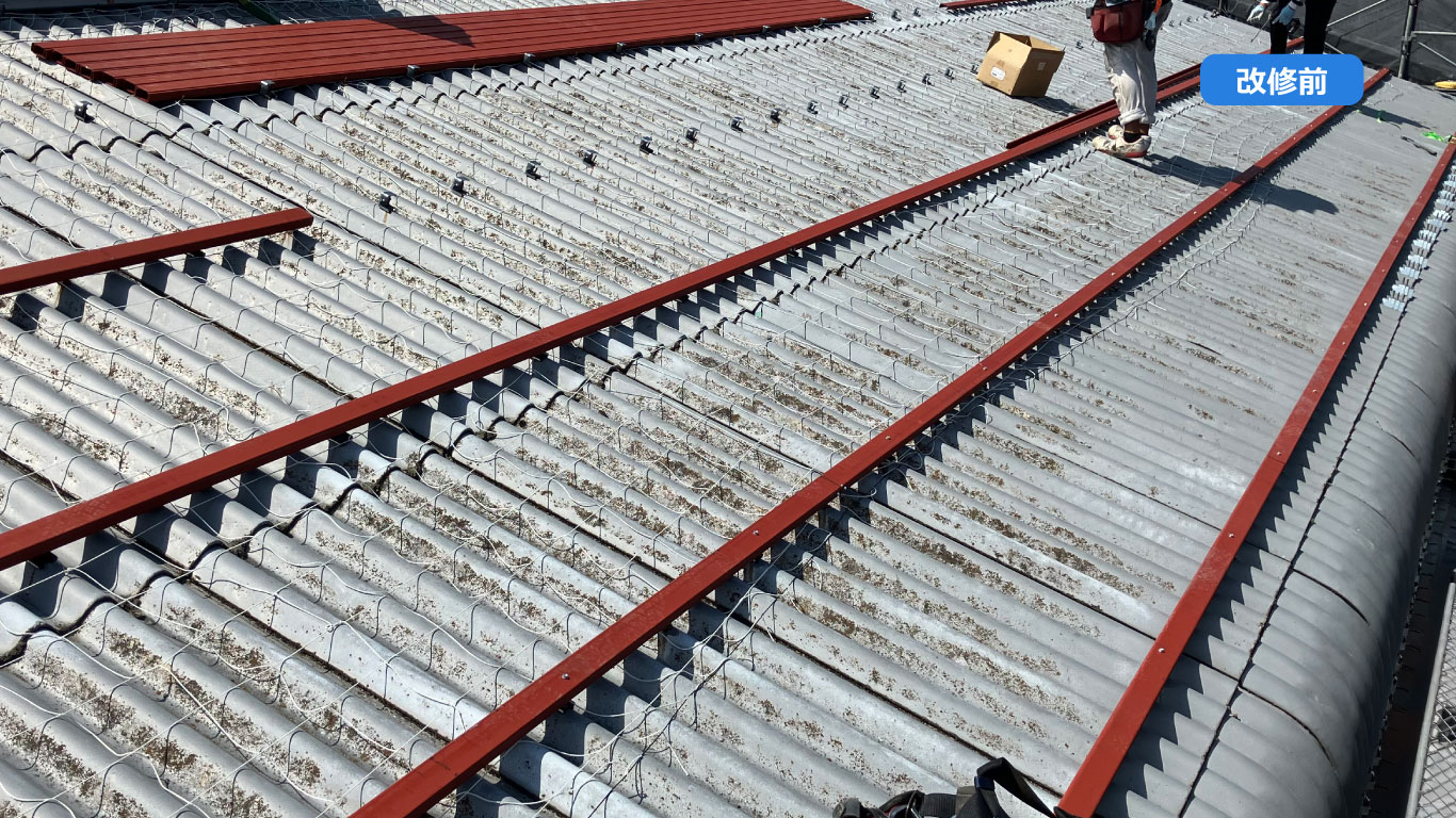 ふき葺スライドオン·スレートカバー用葺替金具W650用