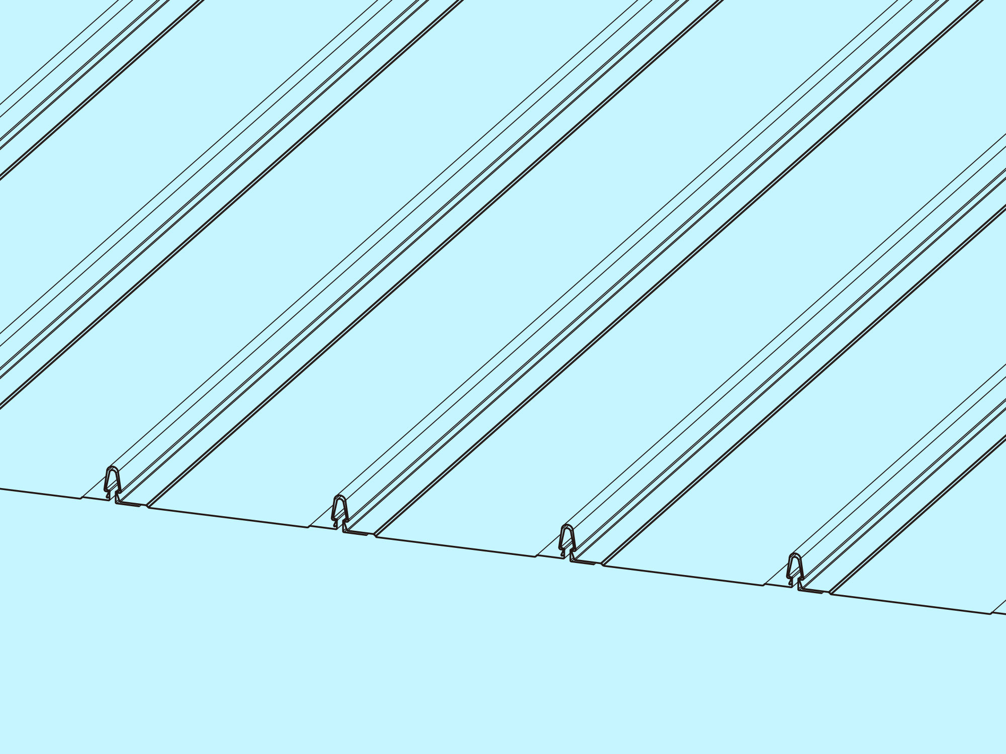立平葺・嵌合式立平葺（立平葺A・ソーラー）
