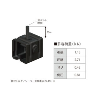 日輪折板ハゼ2型屋根 各種支持金具