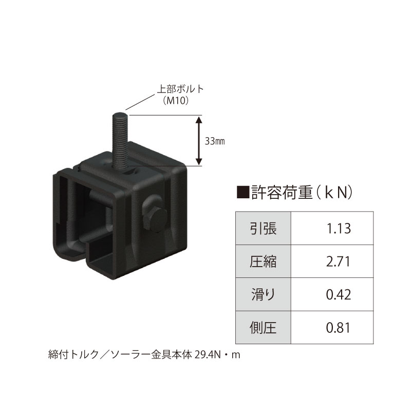日輪折板ハゼ2型屋根 各種支持金具