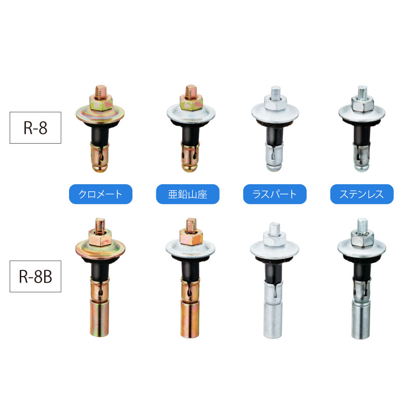 ルーフボルト（フェルトパッキン仕様、CRゴムパッキン仕様）